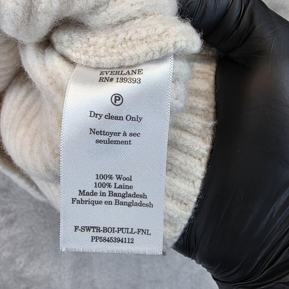 Everlane Cream Ribbed Sweater - Picture 8 of 9